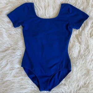 Bloch Royal Blue Short Sleeve Dance Leotard